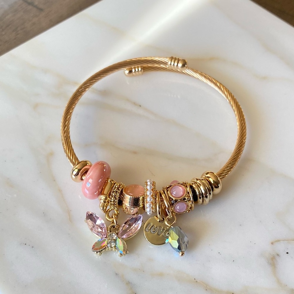 🩷 Charm Bracelet 🦋 STAINLESS STEEL